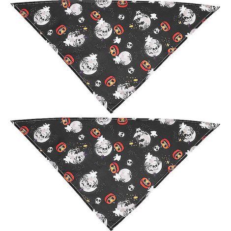 2 Halloween-Haustier-Bandanas für Halloween-Dekorationen