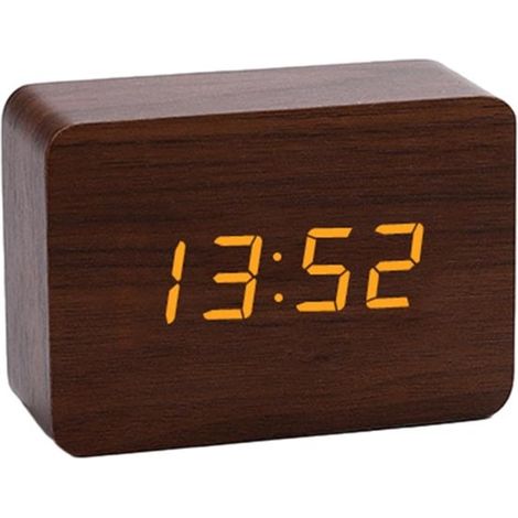Réveil numérique à piles, horloge de chambre/enfant, petite pendule digitale à poser, 1 pièce