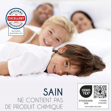 Lot de 2 Protège-matelas 80x160 cm Imperméable Coton Respirant Certifié Oeko-Tex avec 4 Coins pour Lit (1/5)