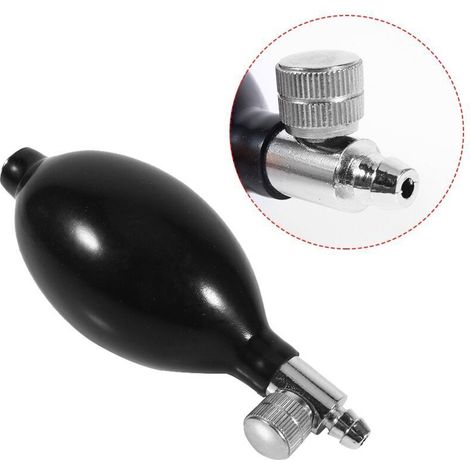 Valve Bulbe de Pression, Valve de Libration de Bulbe de Pression de Remplacement Pression Manuelle, Grande Pompe pour Gonflage Manuel avec Brassard