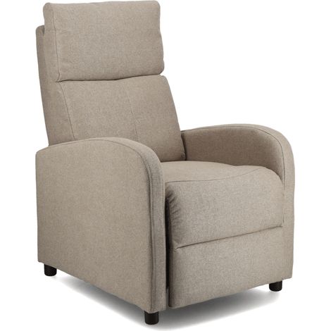 Home Heavenly®- Sillón Relax NEXUS cómodo y Compacto, Butaca reclinable con reposapiés  Color: Beige