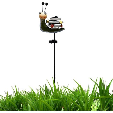 Lampes solaires de jardin, lampe solaire en forme de grenouille, d'escargot, de jardin, lampe décorative pour allée de jardin, lumières solaires pour terrasse, pelouse et décoration de jardin (1/5)