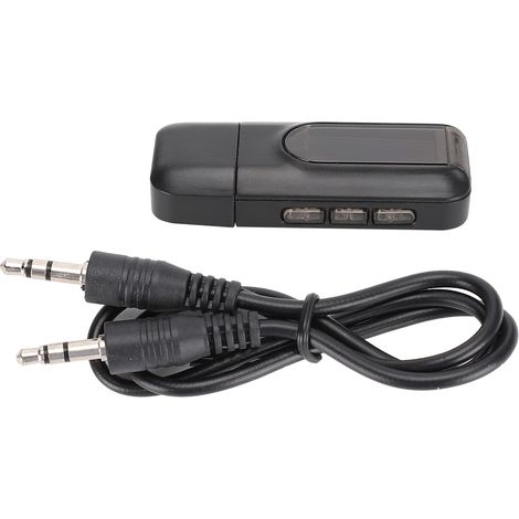 Adaptateur Audio - Récepteur Émetteur Bluetooth 5.0 - Affichage LCD - 2 en 1 - Compatibilité Universelle - 10 m - Entrée 3,5 mm - Noir (1/5)