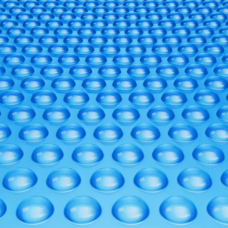 VEVOR Cubierta Solar para Piscina Manta Solar redonda de Radio de 3,05 m para Piscinas Cubierta Solar para Piscina Enterrada Sobre el Suelo Cubiertas Solares de Color Azul de 15 mil para Piscinas