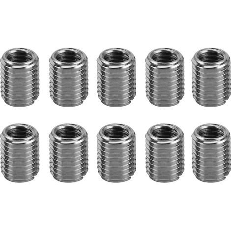10 pièces Outil d'extension de filetage mâle pour écrou de réparation Composants de manchon fileté en acier inoxydable (1/5)
