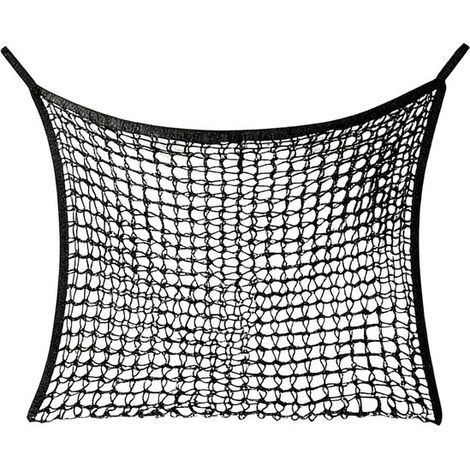 Filet à foin pour chevaux - 90 x 60 cm - Noir - Sacs à foin pour chevaux - Contenance : jusqu'à 4 kg de foin - Maille fine - Distribution lente (1/5)