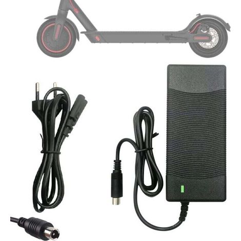 Chargeur pour Xiaomi M365, 42V 2A Chargeur Trotinette Electrique, Chargeur de Batterie Rapide (1/4)