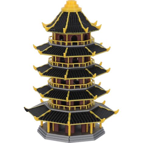 Mini Pagodenskulptur Chinesischer Gartenpavillon aus