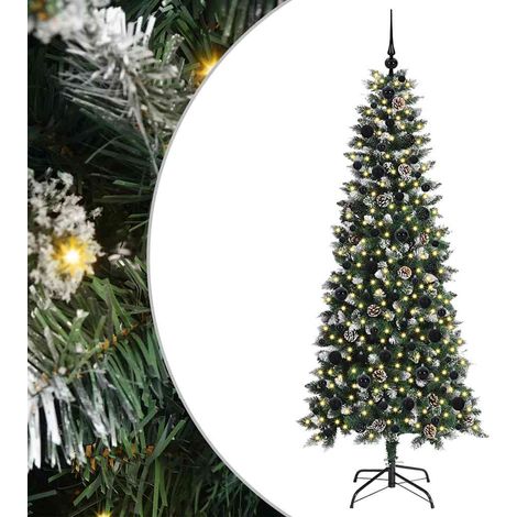 Albero di Natale Albero natalizio Albero festivo artificiale con 300 LED Verde 180 cm (1/5)