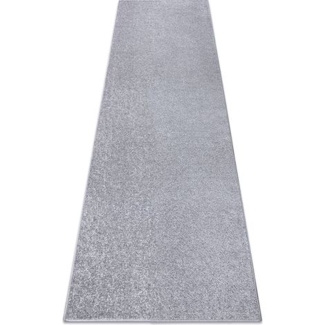 Läufer SANTA FE silber 92 eben, glatt, einfarbig grey 120x400 cm