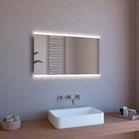 Miroir de salle de bain 120x70cm à LED rétroéclairé antibuée ETR107