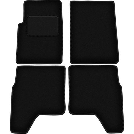 Tapis en velours noir pour Hyundai Galloper tout-terrain (1991-2003) (1/5)