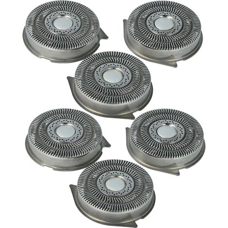 vhbw 6x cabezales reemplaza Philips HQ9 para máquina de afeitar