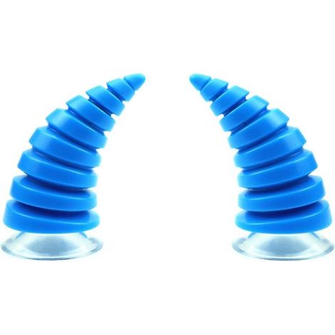 Motorradhelmhupe, dekorativer Aufkleber für E-Bike-Helm, blaue Helmhupe