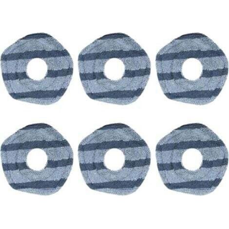 Set of 6 washable mop pads for Eufy X10 Pro Omni vacuum cleaners and Eufy X9 Pro robot vacuum cleaners, washable and reusable, spare parts, accessories, mop pads for vacuum cleaners--DTEKGAZ