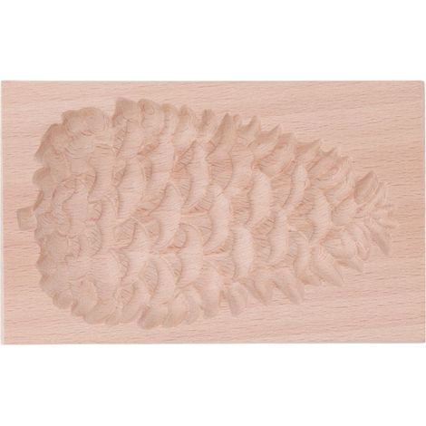 Wiederverwendbare und abwaschbare Keksform aus Buchenholz zum Backen von Waffelkeksen. (1/5)