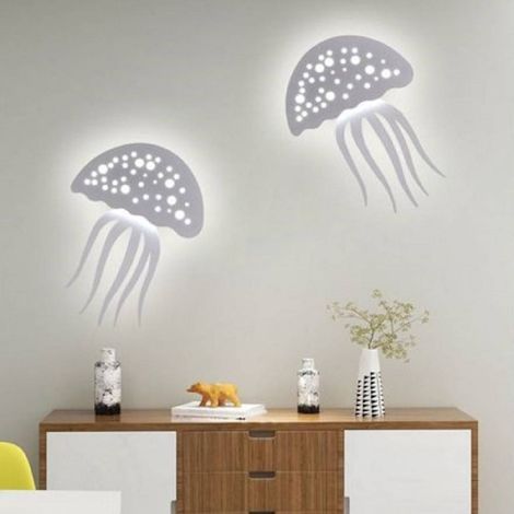 Trade Shop - Applique Parete Led Medusa 3 Tonalità Luce Moderno 8w Bianca Dimmerabile Aq27-b3c - (1/5)