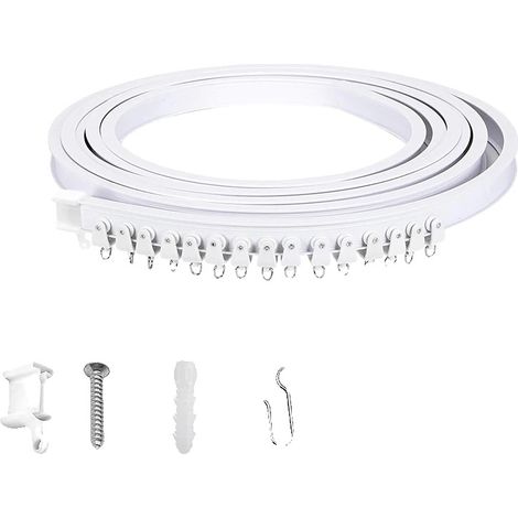 Tringle à rideau de plafond, design flexible, installation facile, 3Mètres(9.8FT) (1/2)