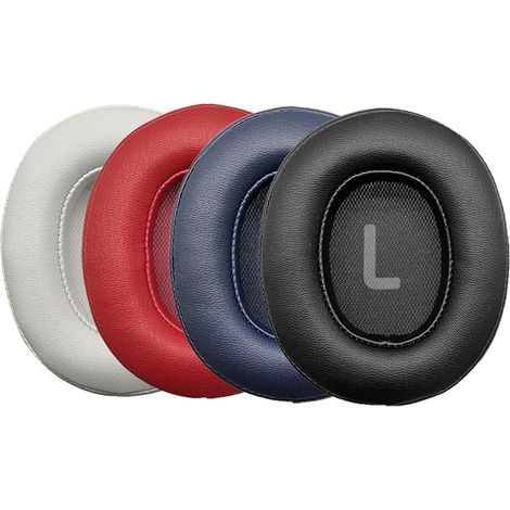 Coussinets d'oreille de rechange compatibles avec les casques JBL Tune T700BT / T750BTNC / T760NC / T770 / 720 protections pour oreillettes et écouteurs (noir, blanc, rouge foncé et bleu foncé).