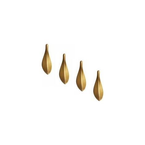 Maniglia per mobile da cucina, maniglia per anta da cucina, maniglia dorata per mobile, per cassetto da cucina, decorazione per la casa, ristrutturazione porte, 4 pezzi, interasse fori 32 mm con viti 