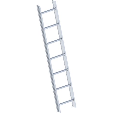 Layher 1051 Dachleiter aluminium 7 Sprossen (1/4)