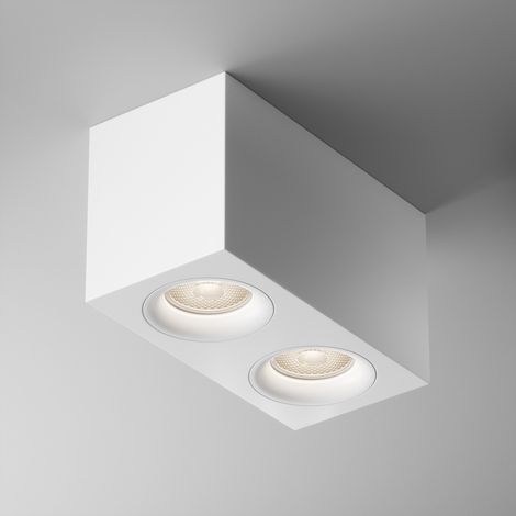 Plafoniera Maytoni Slim tecnica bianca 2xGU10 dimmerabile IP20