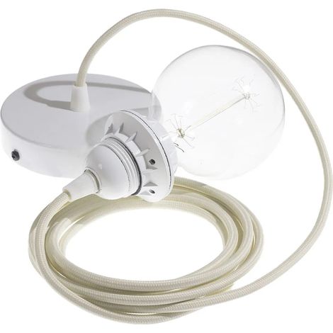 Lámpara suspensión Creative Cables rm00 cable 2m beige (1/3)