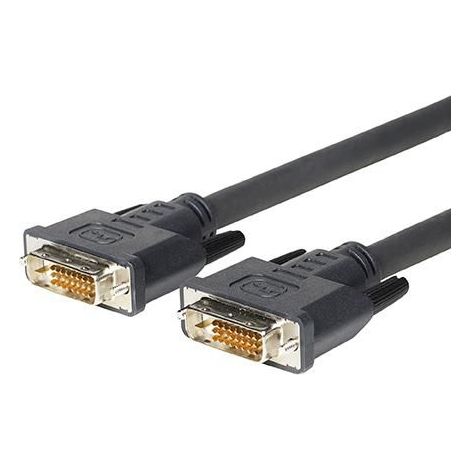 Microconnect 5m DVI-D m/m Cavo DVI Nero - Cavi DVI (5m, DVI-D, DVI-D, DVI-D, Maschio, Maschio, Nero)