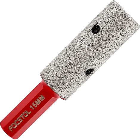 Fraise Diamantée 15mm - Foret Diamant avec Tige Hexagonale pour Agrandir Façonner Meuler et Biseau Arrondi Trous Existants Dans Carrelage Porcelaine Céramique Granit Marbre (1/5)