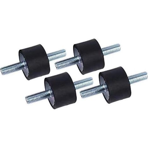 4pcs Supports En Caoutchouc D'isolant Anti-Vibration M8 30 X 20 Supports Amortisseurs De Vibrations Isolateur En Caoutchouc Anti-Vibration Avec Vis (1/4)