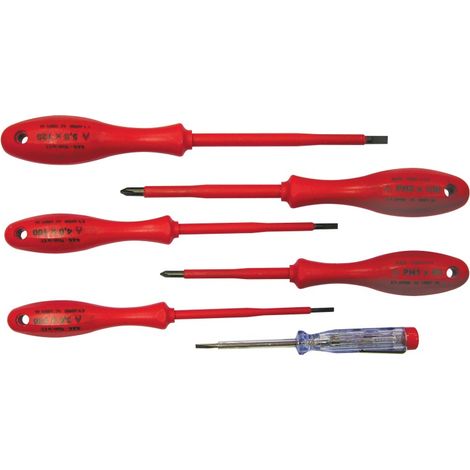 Outil de l'électricien mega 10078 isolé 1000V 6 pièces