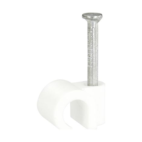 Boîte de 100 attaches pontets multi-diamètres de Ø4 à Ø7 pour tubes IRL et câbles - Blanc - Eur'Ohm