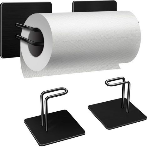 Porte-serviettes magnétique pour réfrigérateur, support mural magnétique pour réfrigérateur et barbecue, porte-essuie-tout suspendu pour panneau perforé – acier (1/5)