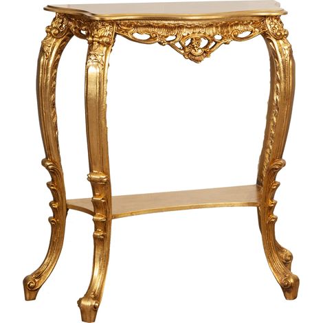 CONSOLE EN FINITION DORÉE FABRIQUÉE EN ITALIE