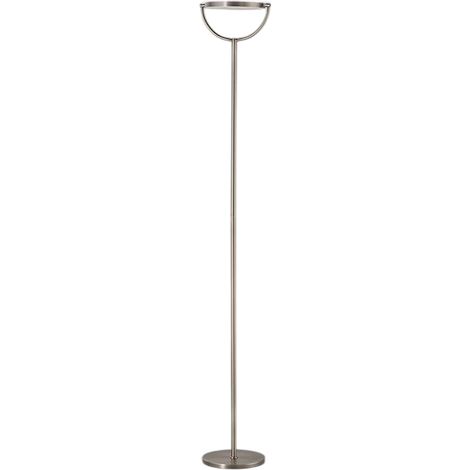 Plato - Lampadaire LED 30W à intensité variable, 3 000 K, 2 968 lm, H 190 cm, interrupteur à pédale - Perenz - Gris titane