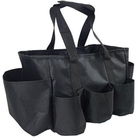 Oxford Cloth Gardening Tool Tote Bag with Handle and Strap, 600D Heavy Duty Storage Basket for Cleaning, Heavy Duty Portable Storage Bag with Multiple Pockets (1/5)