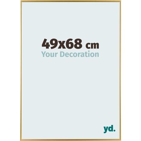 yd. - Cadre photo 49x68 - Or - Plastique - Evry