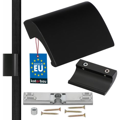 Maniglia in alluminio Balk DE LUXE RAL9005 NERA + FRIZIONE (1/5)