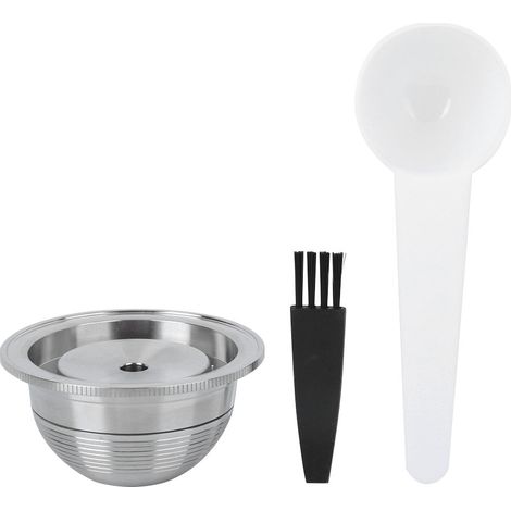 2 Capsule filtre,Acier inoxydable,Réutilisable,Filtre à café,Compatible Nespresso (1/5)