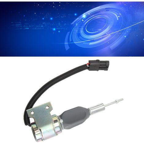 La vanne de coupure de carburant 24V 3932530 3939701 SA-4756-24 convient au moteur Cummins 5.9L 6BT Hyundai R250-7 (YC101648). (1/5)