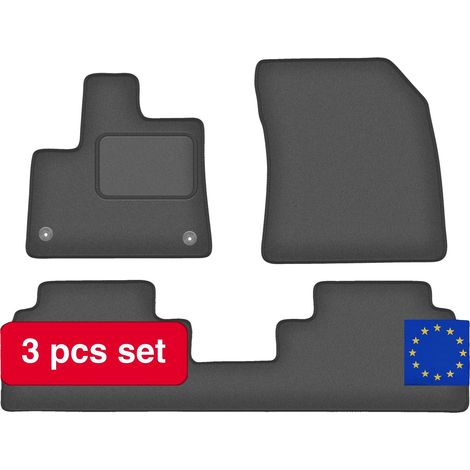 Tapis de sol, sur mesure, matériau durable, gris (1/5)