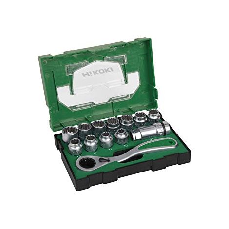 Hikoki 40030033 – Set di bussole 13 pezzi 1/2 pollici (Box III), 10 W, 240 V (1/3)