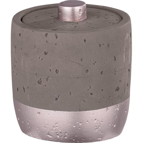 Pot de rangement de salle de bain en béton MAUVE
