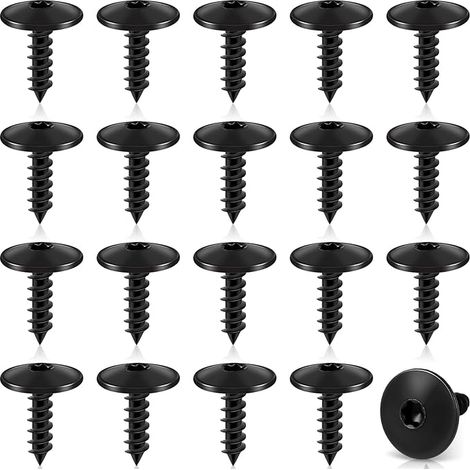 50 Stück M5x16mm Blechschrauben, Torx Selbstschneidende Schrauben, Edelstahl Rundkopf Schrauben für Auto Schutzbleche Radbögen Stoßstange (1/5)