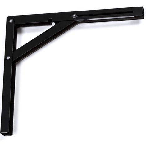 4er Pack - Klappkonsole 300 x 260 mm schwarz Tragkraft 120 kg (pro Paar)