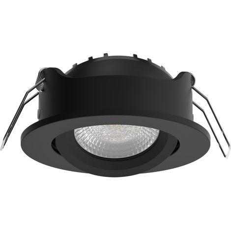 SPOT ENCASTRE BUNA IP65 ORIENTABLE 2700K-3000K-4000K DIM NOIR AEROSPOT 153606
