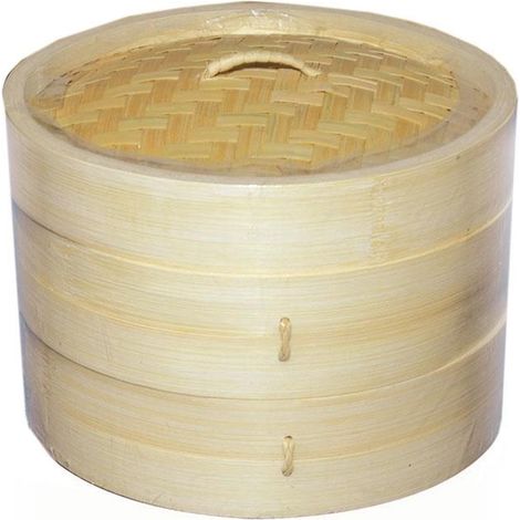 Cuocivapore Ø25xh16 cm in Bambù Naturale