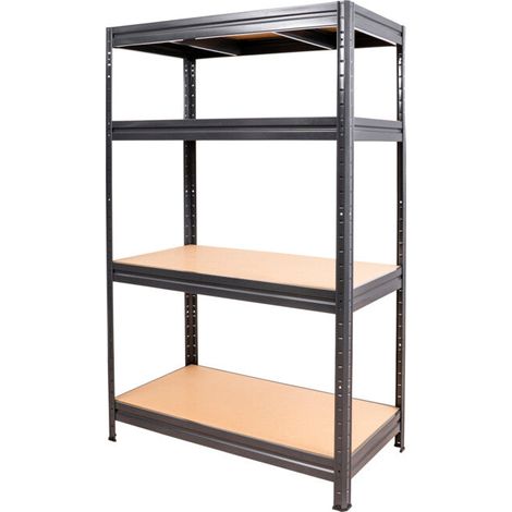 [NEUWERTIG] B-Ware STIER Fachbodenregal Regal Schwerlastregal 600kg 1770x1600x600mm Graphitgrau (1/2)