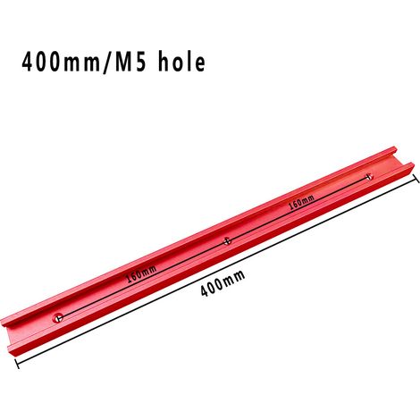 Alliage d'aluminium rouge de 40 mm Modification à faire soi-même d'un rail de guidage pour scie circulaire électrique à table inversée, avec poignée de poussée et rail de guidage de type 30 (1/5)