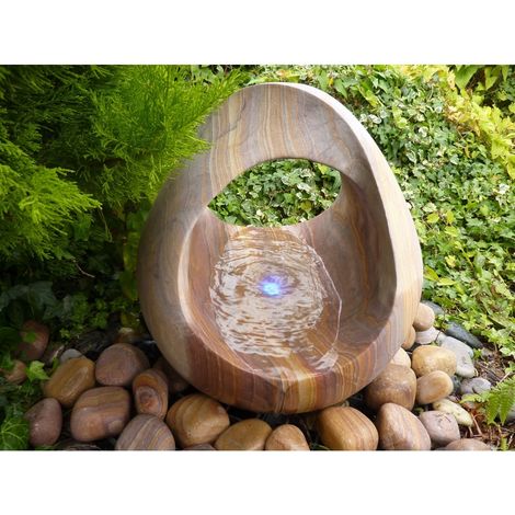 Rainbow Babbling Basket Water Feature - 45cm Dia x 48cm H